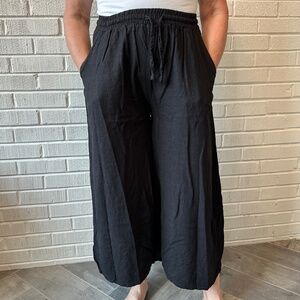 Linen Wide Leg pants, size S